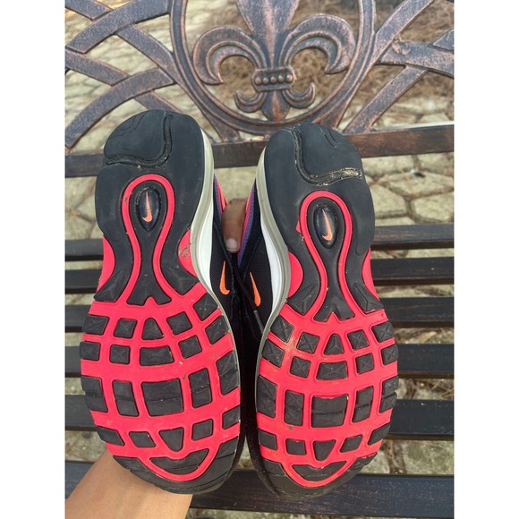 Nike Air Max 97 Black Pink Purple Athletic Running Shoes Sneakers US 7.5 - Picture 6 of 8